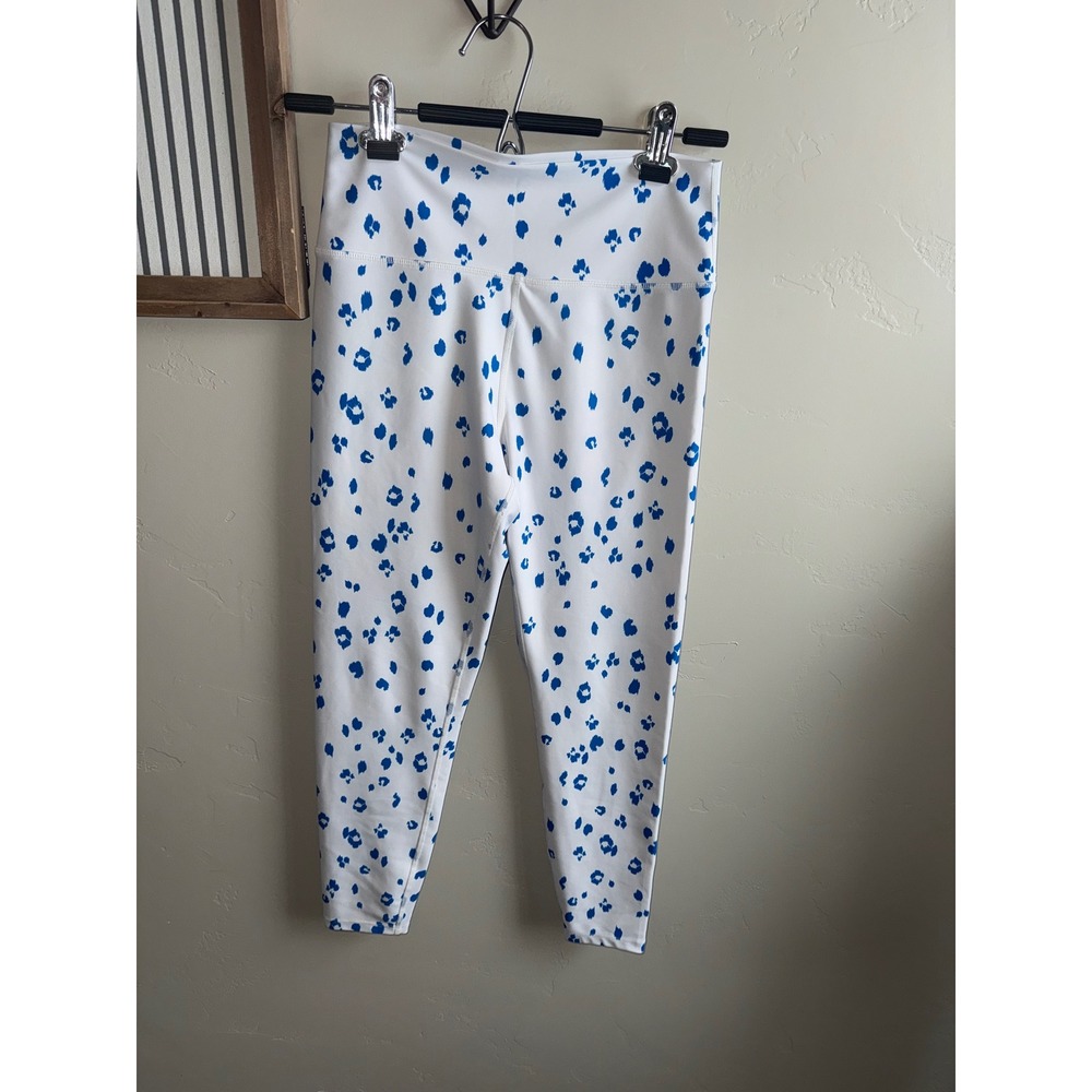 Sage Collective Womens Blue Leopard Print High‎ Waisted Leggings Size Medium